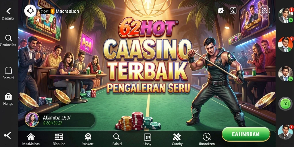 Gameplay Kasino yang menegangkan dan menghibur di 62HOT.