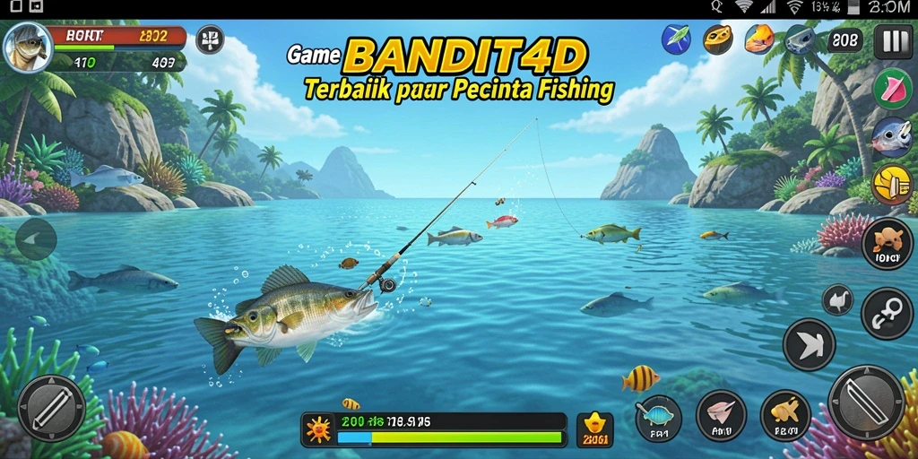 Tampilan gameplay <strong>BANDIT4D</strong> yang menarik dengan suasana memancing yang realistis.