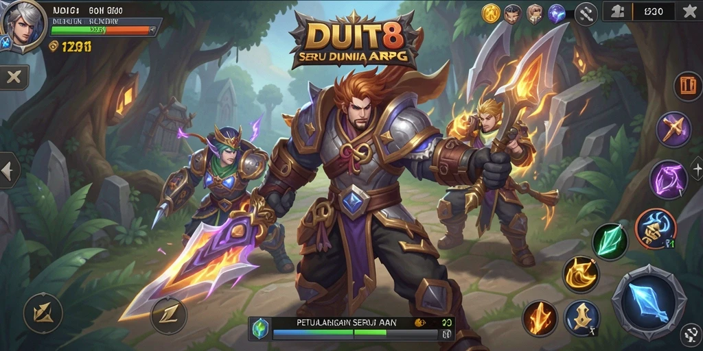 Tampilan gameplay DUIT8 yang menakjubkan dan penuh aksi.