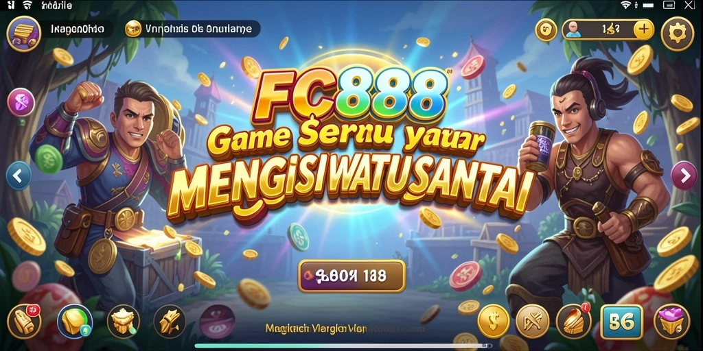 Tampilan gameplay FC888 yang seru dan penuh warna.