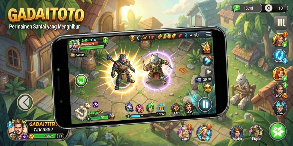 Tangkapan layar GADAITOTO yang menunjukkan gameplay yang asyik dan menarik.