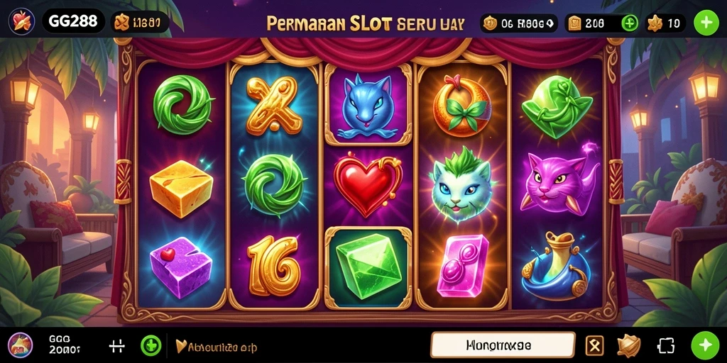 Screenshot gameplay GG288 menampilkan berbagai slot menarik dan antarmuka pengguna yang ramah.