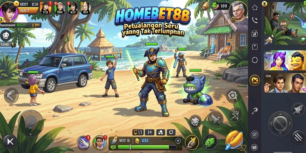 Tangkapan layar gameplay HOMEBET88 yang menunjukkan momen petualangan yang seru.