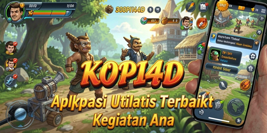 Tampilan antarmuka utama KOPI4D yang intuitif dan menarik.