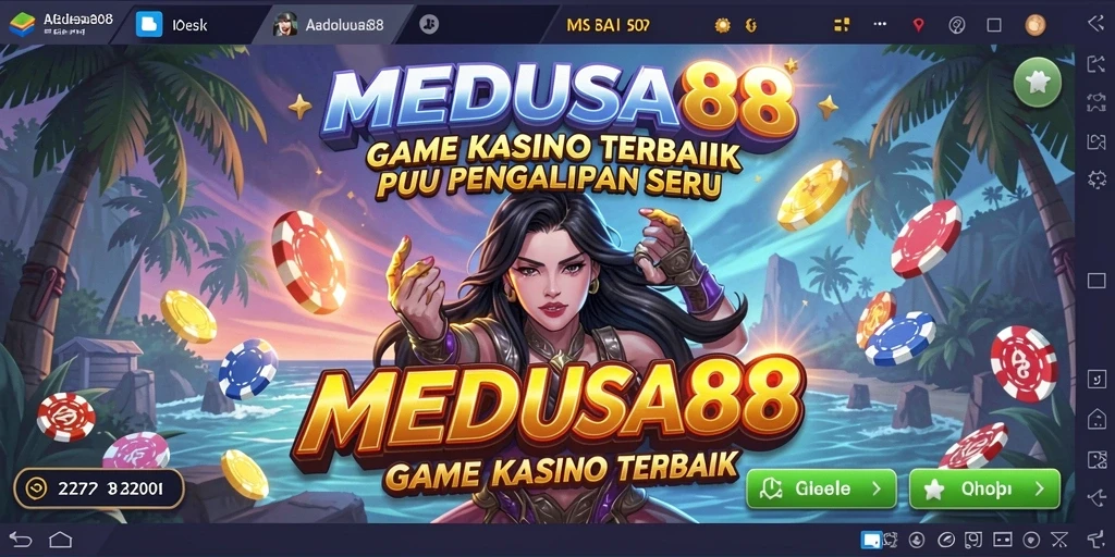 Tampilan menarik dari gameplay <strong>MEDUSA88</strong> yang mengasyikkan dalam permainan kasino.