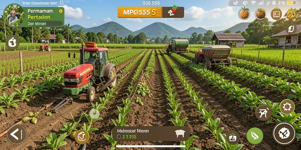Tampilan gameplay MPO555 yang penuh warna dan interaktif.
