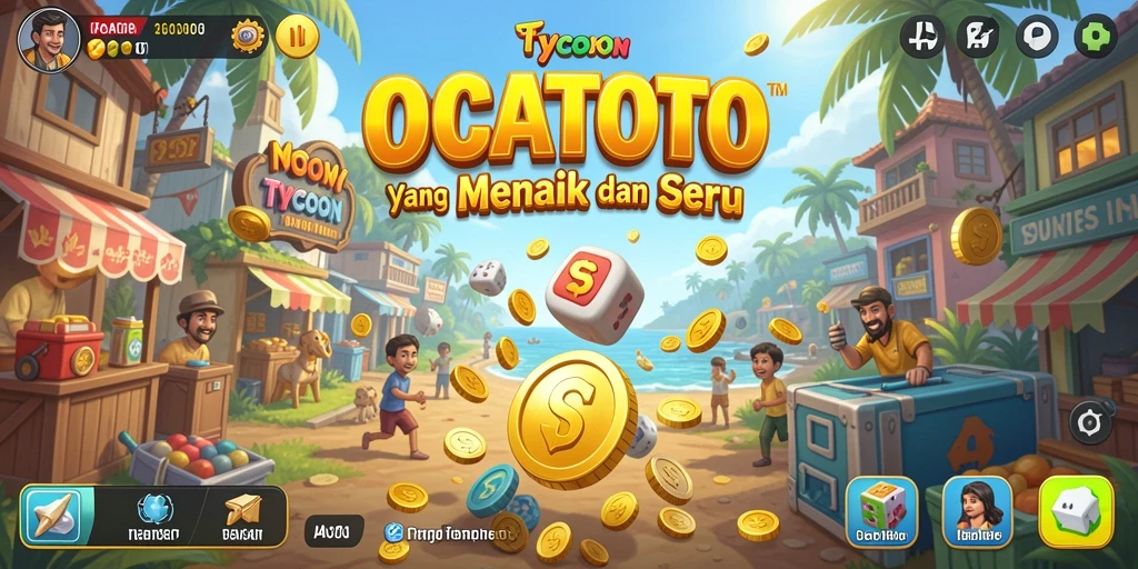 Tampilan gameplay OCATOTO yang menarik dan penuh warna.
