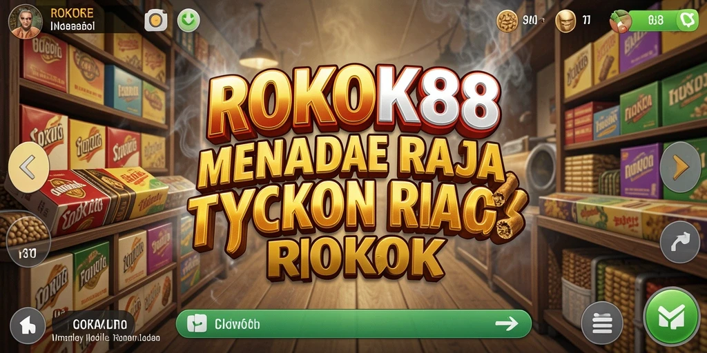 Tampilan menarik dari gameplay Tycoon ROKOK88 yang dinamis.