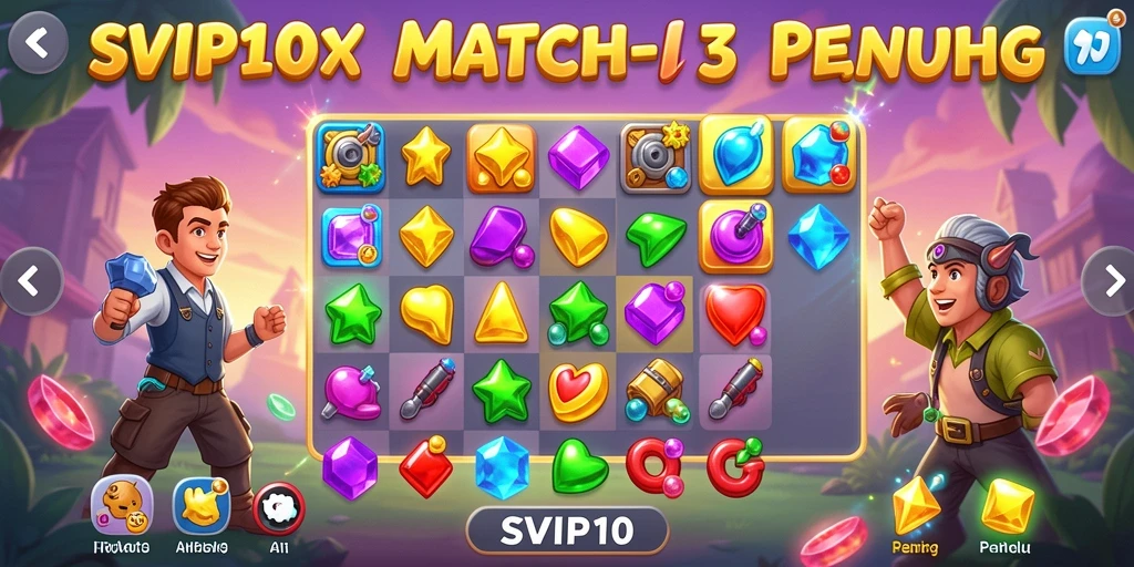 Tampilan gameplay SVIP10 yang penuh warna dan menantang.
