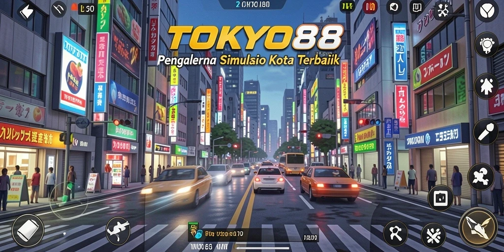 Screenshot gameplay menunjukkan pembangunan kota yang dinamis dan interaktif.
