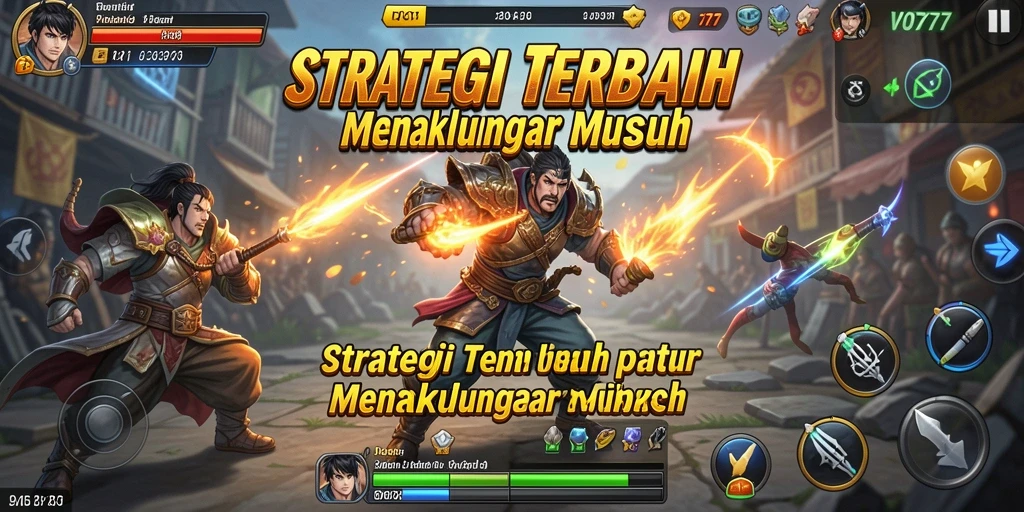 Screenshot gameplay VO777 menampilkan strategi pertempuran yang mendalam.